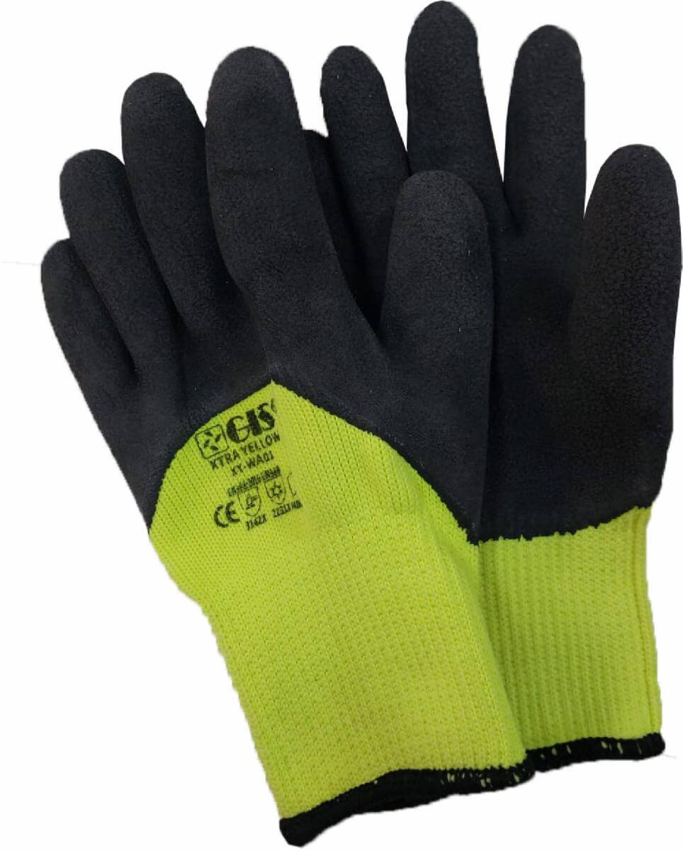 Зимние перчатки латексные XTRA YELLOW