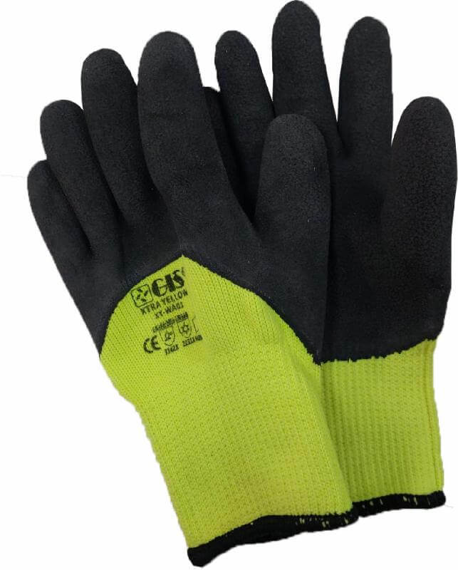 Зимние перчатки латексные XTRA YELLOW